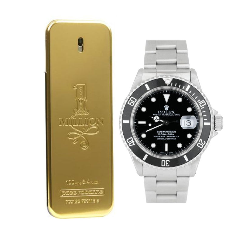 KIT 2 ONE MILLION + RELOJ ROLEX SUBMARINER