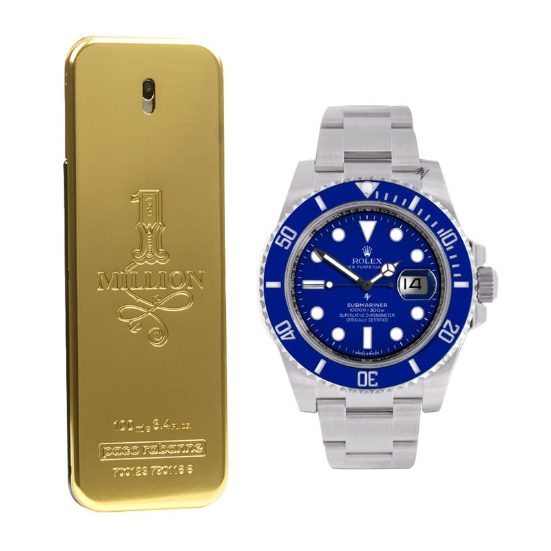 KIT 2 ONE MILLION + RELOJ ROLEX SUBMARINER