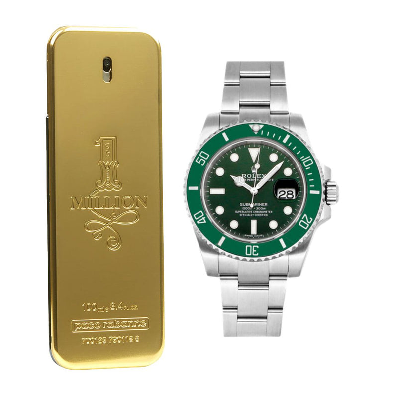 KIT 2 ONE MILLION + RELOJ ROLEX SUBMARINER